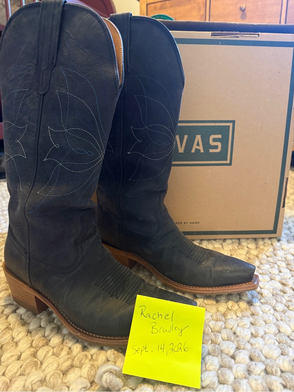Tecovas Annie Monarch in Navy sz 7.5 b